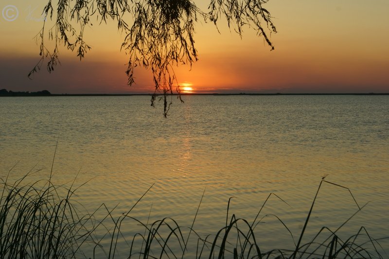 Sonnenuntergang über der Lagune