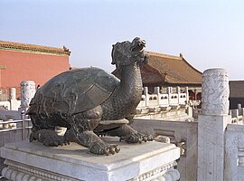 Schildkr&ouml;tenstatue im Kaiserpalast