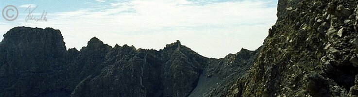 Blick auf westlichen Kraterrand des Pico de Fogo