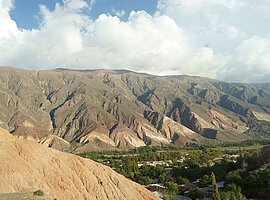 Blick in die Quebrada de Humahuaca