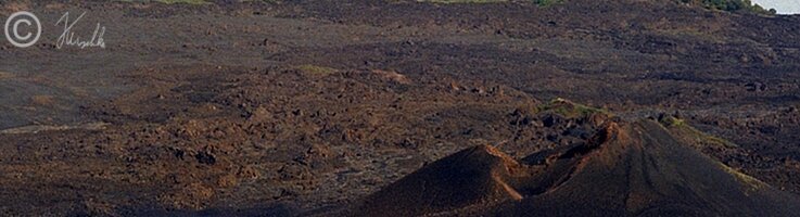 Blick vom Pico de Fogo auf Parasitärkrater