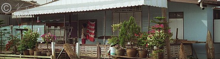 schmuckes Häuschen in den Khlongs von Bangkok